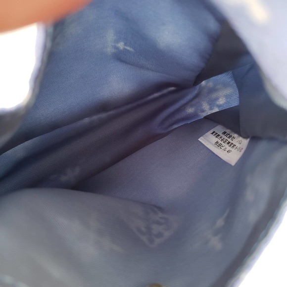 Russet Designer Mini Small Bag Purse Pouch Nylon Blue Monogram New With Dust Bag - Picture 6 of 6